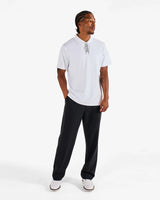 Malbon Men's Block Placket Polo
