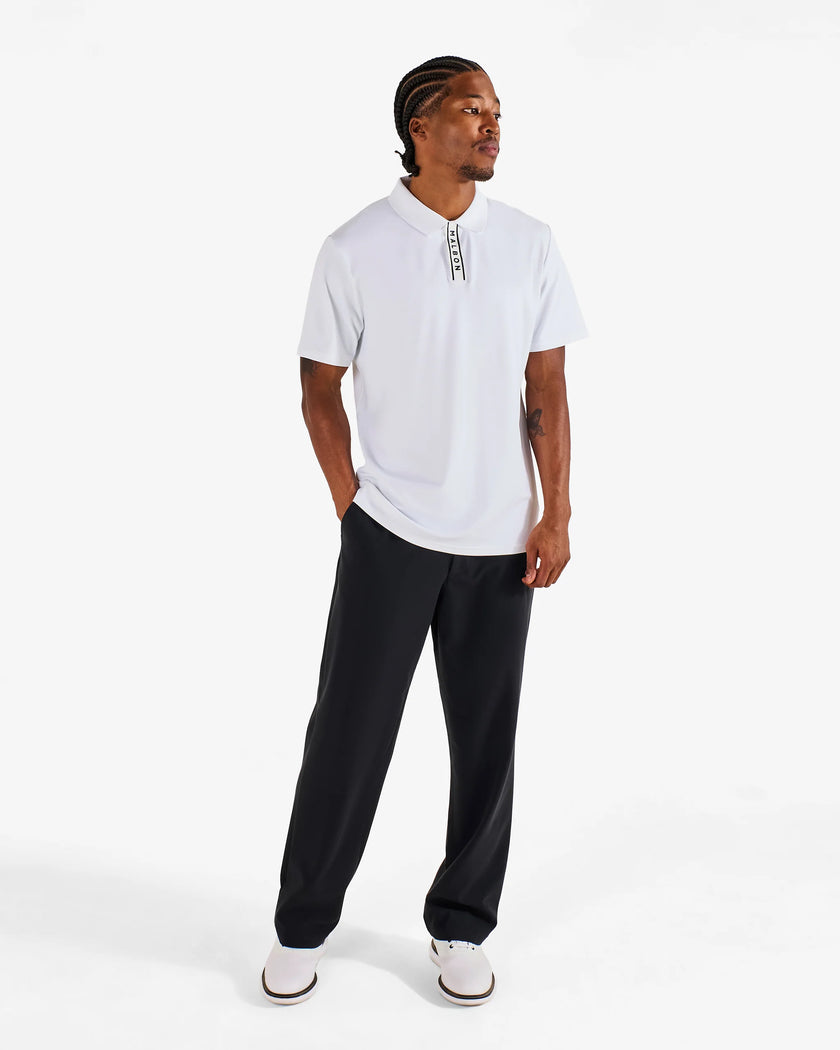 Malbon Men's Block Placket Polo