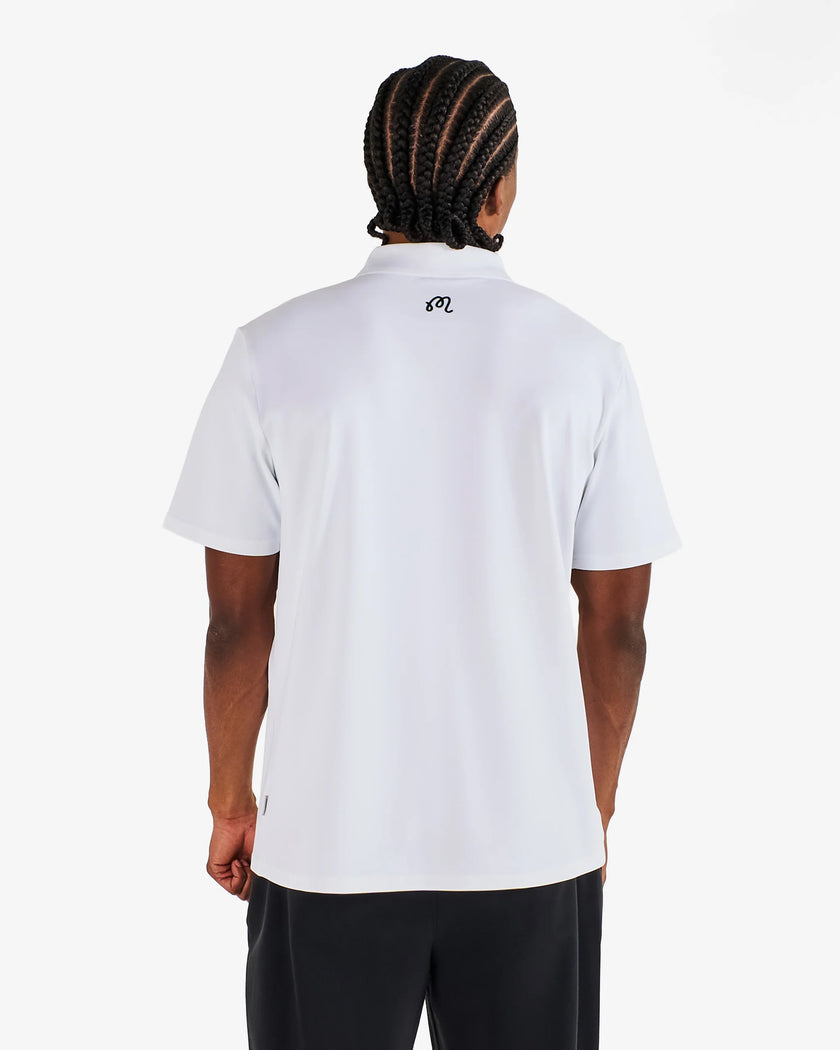 Malbon Men's Block Placket Polo
