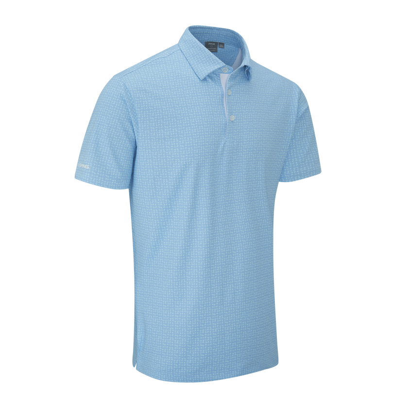Ping Men's Julian Polo - Crystal Blue Multi