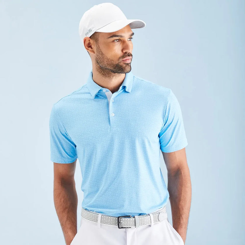 Ping Men's Julian Polo - Crystal Blue Multi