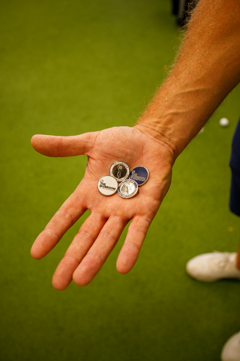 2025 Clubroom Imperial Ball Marker - White/Nickel