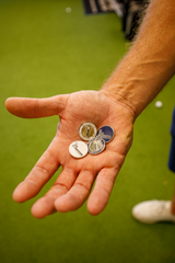 2025 Clubroom Imperial Ball Marker - White/Nickel