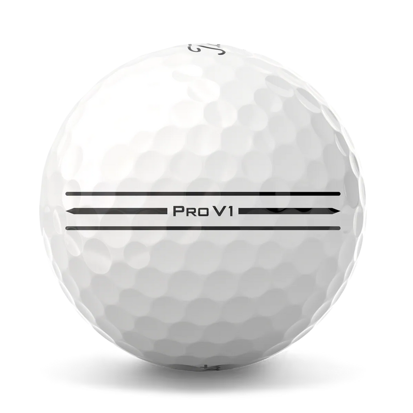 2025 Titleist Pro V1 Golf Ball - White Enhanced Aligment