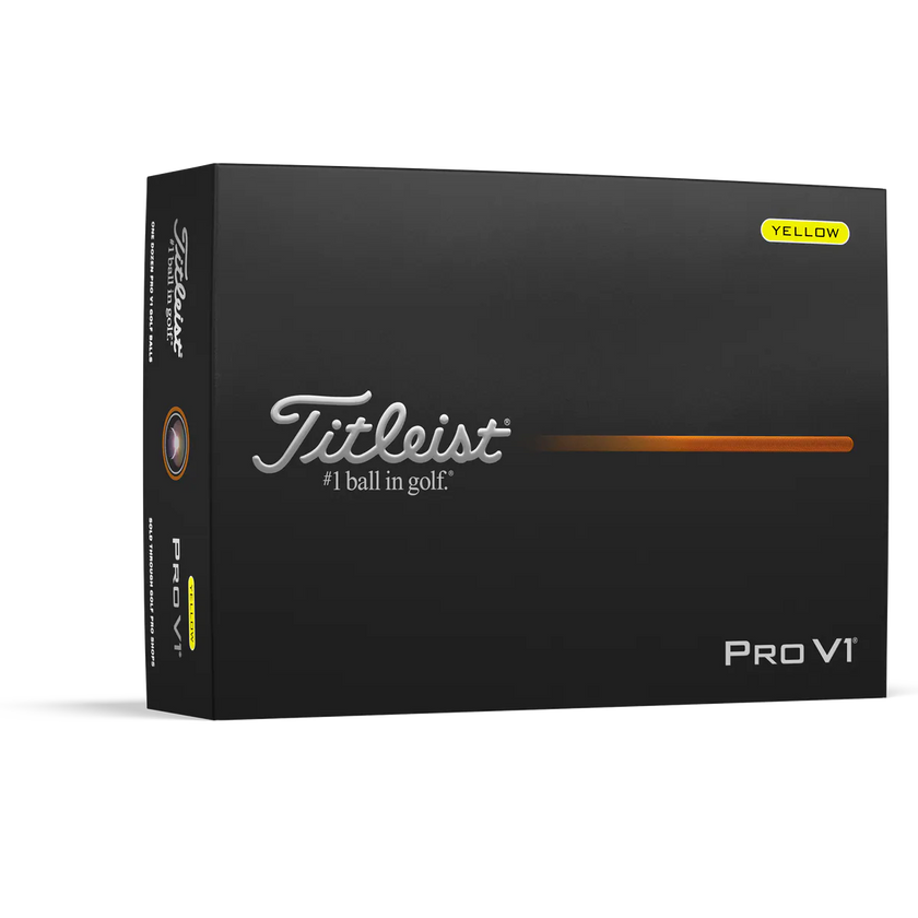 2025 Titleist Pro V1 Golf Ball - Yellow