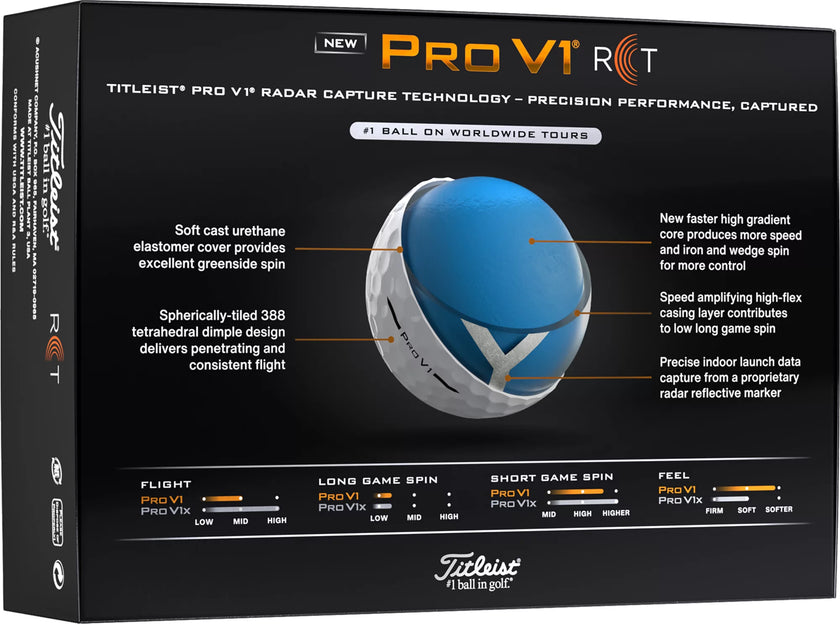 2025 Titleist Pro V1 RCT Golf Ball - Dozen