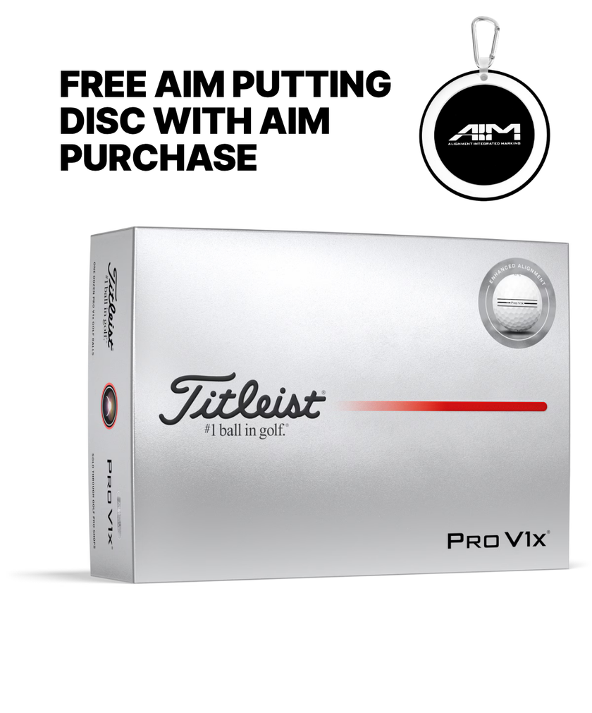 2025 Titleist Pro V1x Golf Ball - White Enhanced Alignment