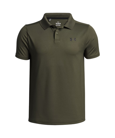 Under Armour Matchplay Boys Performance Polo - Marine OD Green/Black
