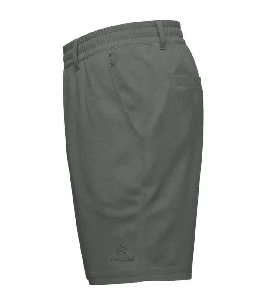 Under Armour Men's Curry Drive Range Shorts - Titanium/Clay Green