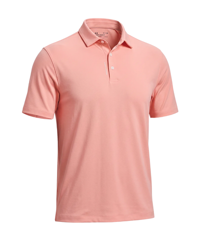 Under Armour Men's Drive Bonded Polo - Posh Pink/White