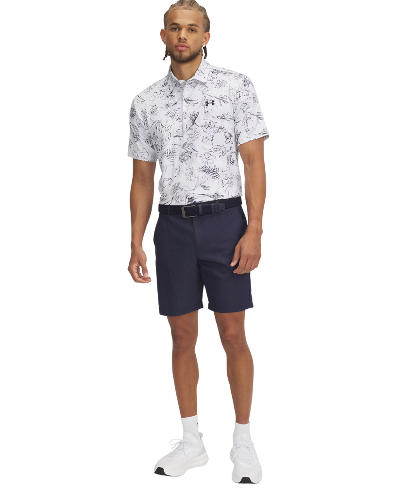 Under Armour Men's Drive Chill 8 Inch Vented Short - MIdnight Navy/White