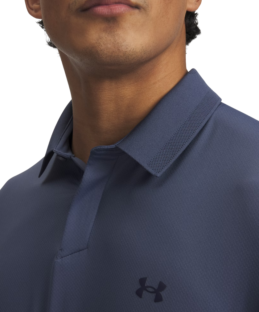 Under Armour Men's Drive Chill Polo - Downpour Grey/ Midnight Navy