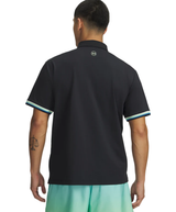 Under Armour Men's Drive Golf Trip Pique Polo - Black/Blue Haze/Lumos Lime