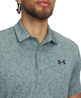 Under Armour Men's Playoff 3.0 Print Polo - Serpentine/Jasper Blue/Midnight Navy