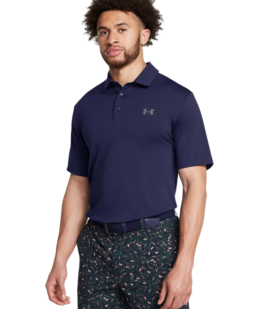 Under Armour Men's Playoff Polo - Midnight Navy/Castlerock