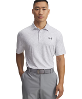 Under Armour Men's Playoff Print Polo - White/Halo Grey/Castlerock