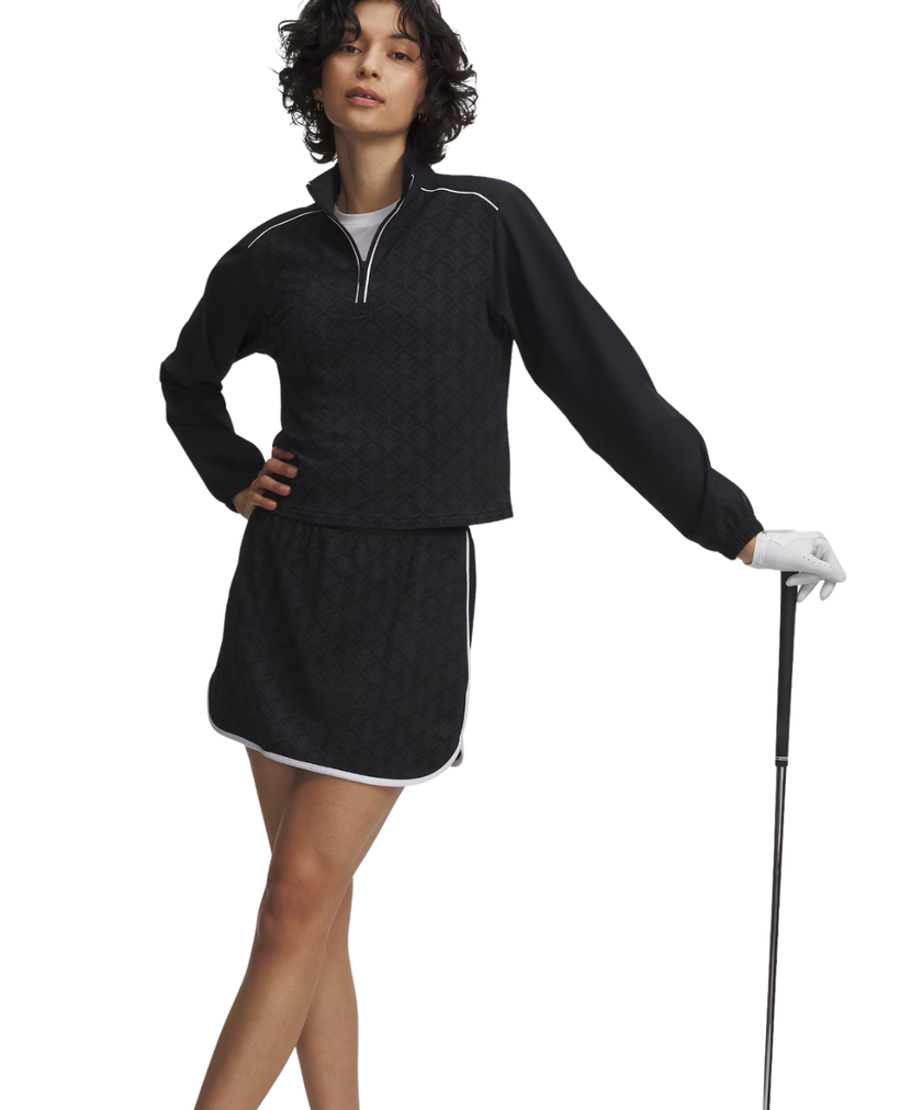 Under Armour Women's Drive Jacquard Skort - Black/White/Black