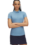 Under Armour Women's Playoff Short Sleeve Polo - Blue Smoke/Midnight Navy