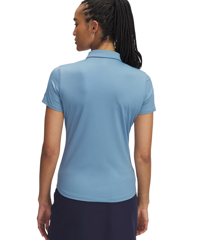 Under Armour Women's Playoff Short Sleeve Polo - Blue Smoke/Midnight Navy