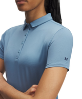 Under Armour Women's Playoff Short Sleeve Polo - Blue Smoke/Midnight Navy