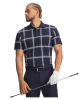 Under Armour Men's ArmourDry Printed Polo - Midnight Navy/White/Varsity Blue