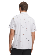 Under Armour Men's ArmourDry Printed Polo - White/Rack Green/Black