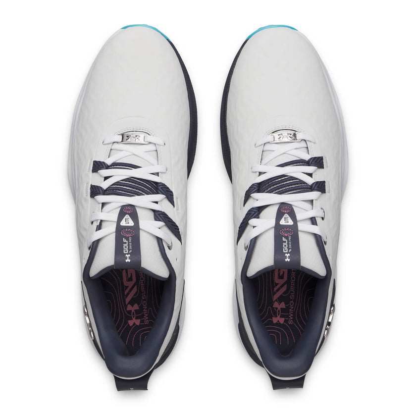 Under Armour Men's Drive Pro 2 Golf Shoes - Distant grey/Midnight Navy/Metal Silver