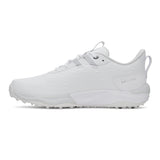 Under Armour Men's Drive Pro 2 Spikeless Golf Shoe - White/White/Metallic Silver