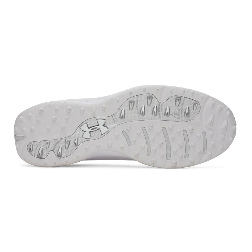 Under Armour Men's Drive Pro 2 Spikeless Golf Shoe - White/White/Metallic Silver