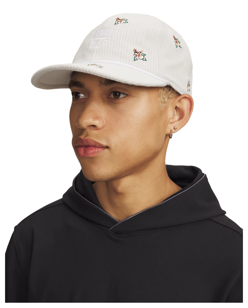 Under Armour Unisex Drive Cord PM37 Snapback Cap - Summit White/White