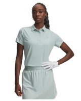 Under Armour Women's ArmourDry Short Sleeve Polo - Enamel Blue/Enamel Blue