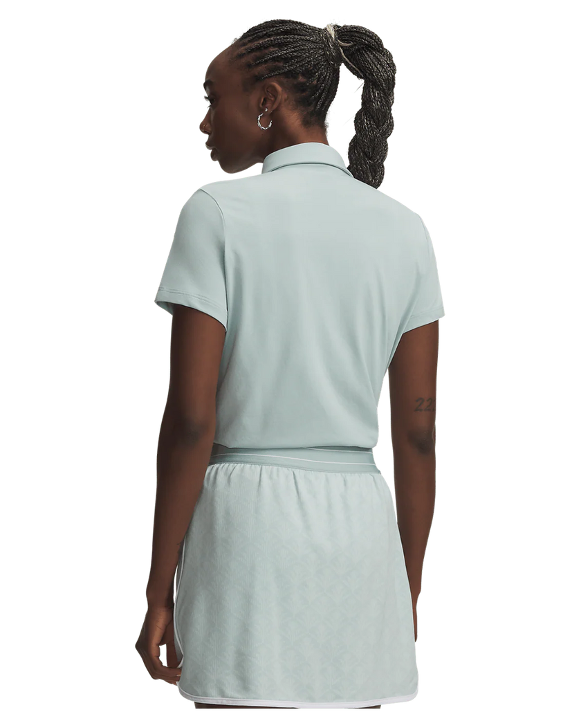 Under Armour Women's ArmourDry Short Sleeve Polo - Enamel Blue/Enamel Blue
