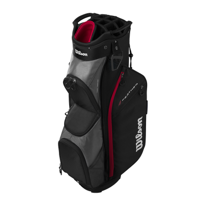 2025 Wilson Feather Cart Stand Bag - Black/Red