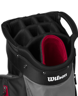 2025 Wilson Feather Cart Stand Bag - Black/Red