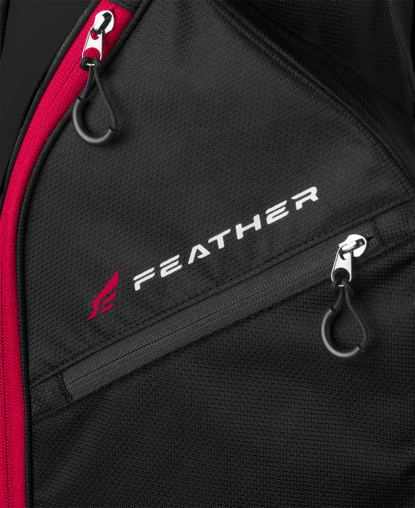 2025 Wilson Feather Stand Bag - Black/Red
