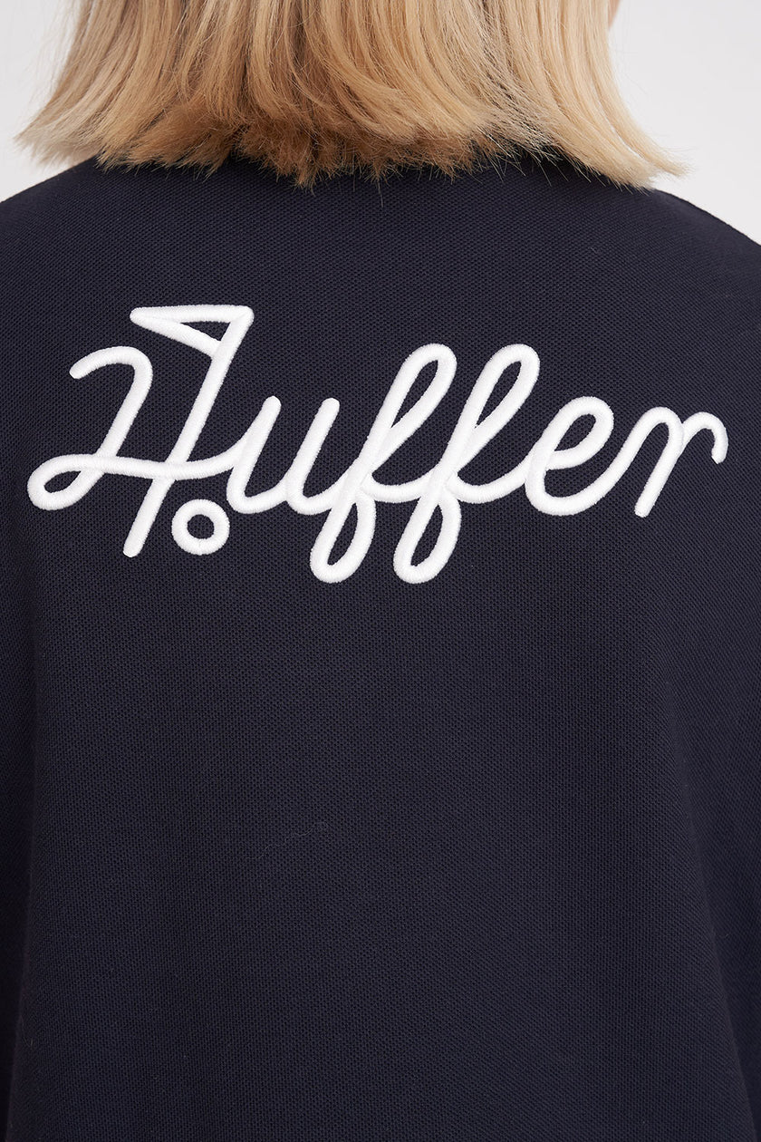 2025 Huffer Women's Short Sleeve Polo/Par 97 - Navy