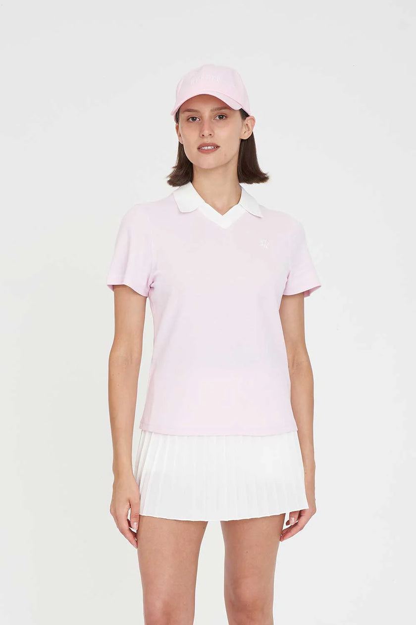 Huffer Golf Women's Birdie Short Sleeve Polo/Par 97 - Petal