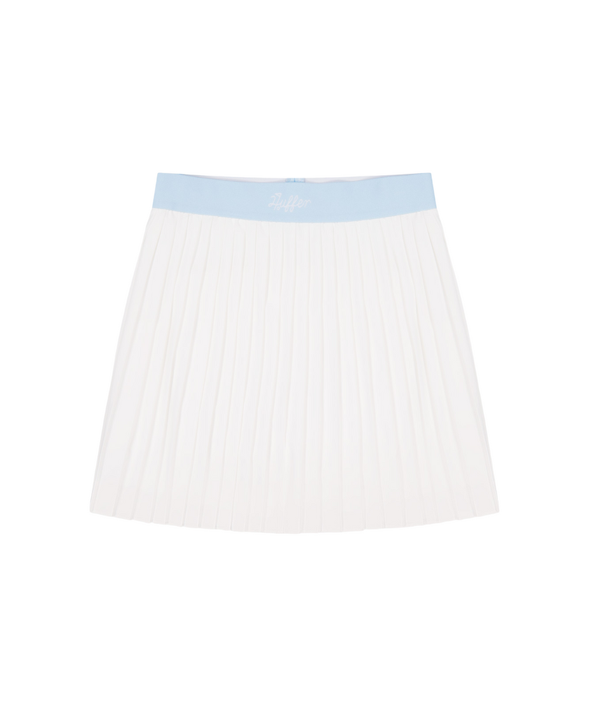Huffer Women's Birdie Pleated Golf Skort - Chalk