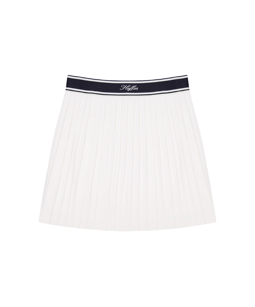 Huffer Women's Birdie Pleated Golf Skort - Chalk/Navy