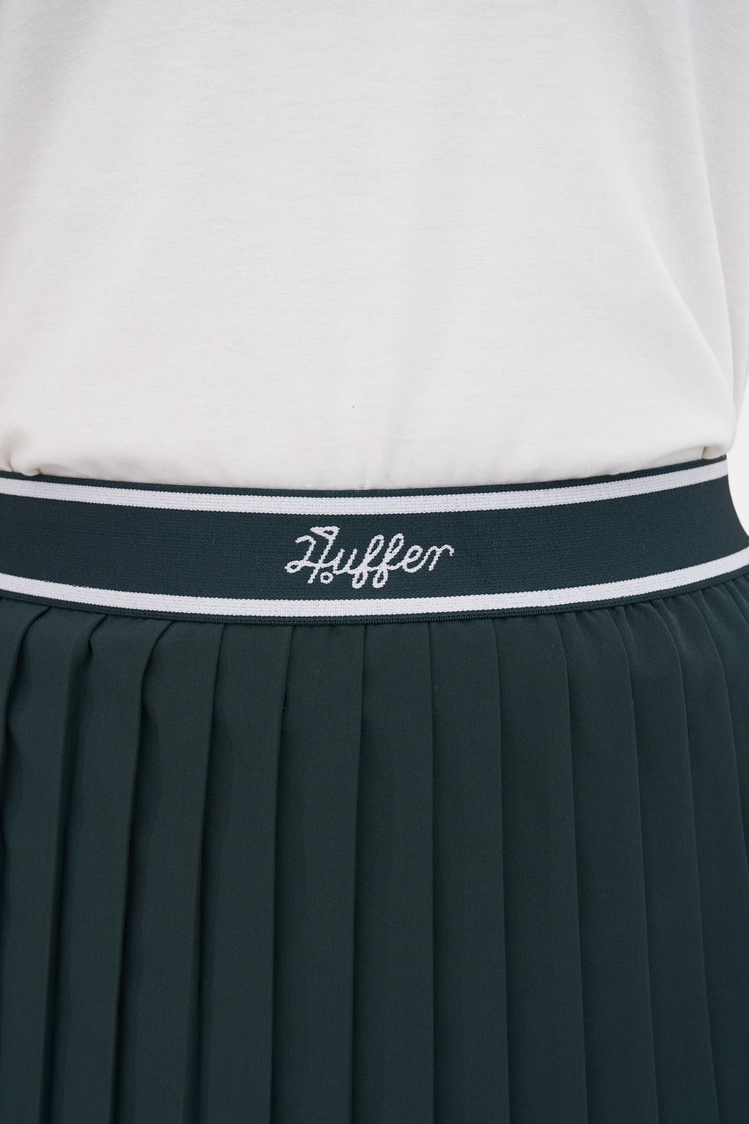 2025 Huffer Women's Birdie Pleated Golf Skort - Golf Green