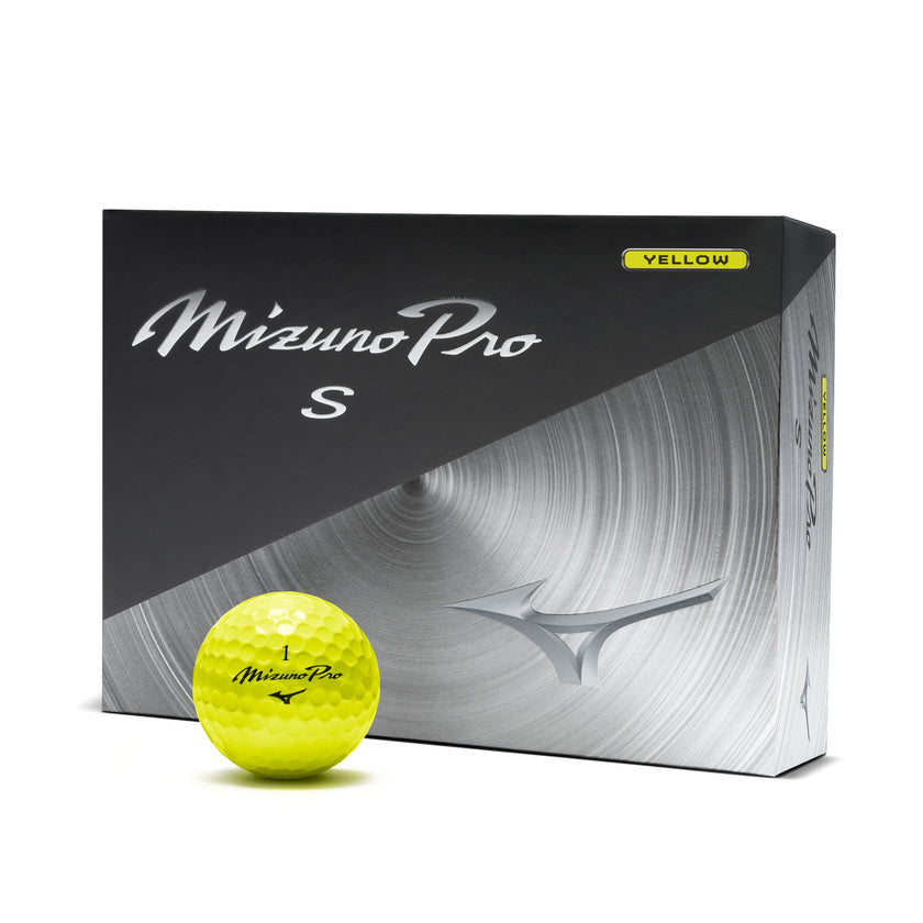 Mizuno Pro S Golf Ball - Yellow