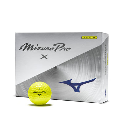 Mizuno Pro X Golf Ball - Yellow