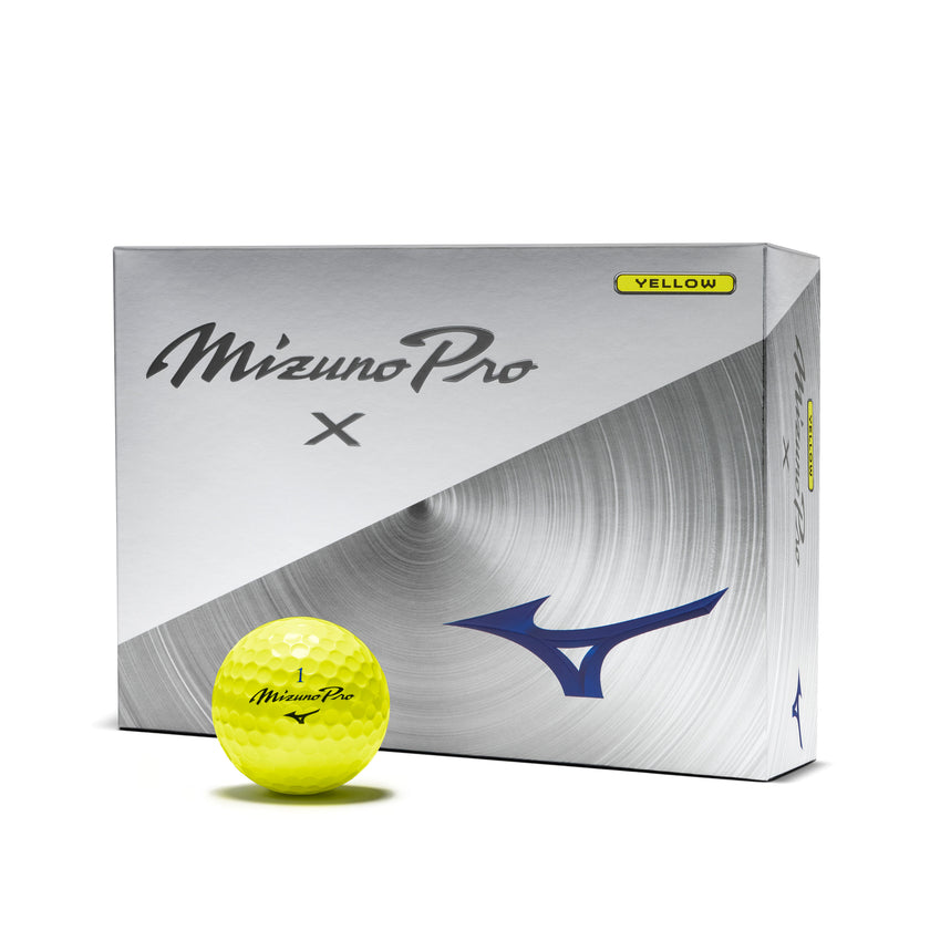 Mizuno Pro X Golf Ball - Yellow