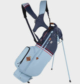 2023 Sun Mountain Mid Stripe Carry Bag - Frost/Navy/Red