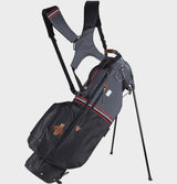 2023 Sun Mountain Mid Stripe Stand Bag - Black/Gunmetal/Red