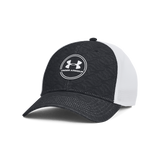 2024 Under Armour Iso-Chill Driver Mesh Adjustable Cap - Black/Black/White