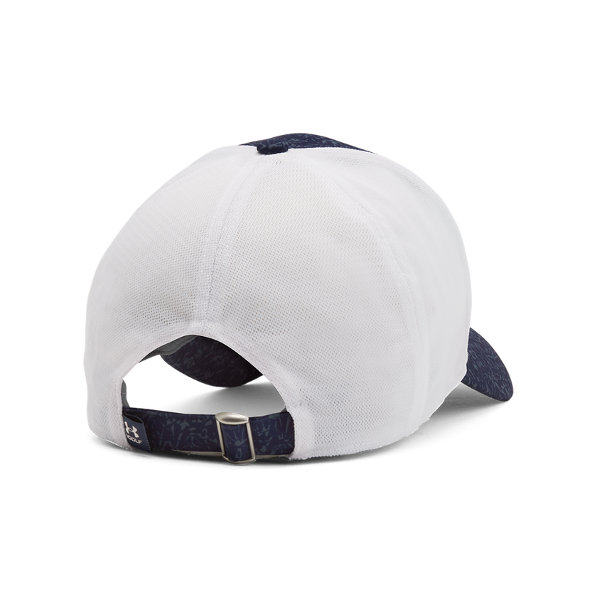 2024 Under Armour Men's Iso-chill Driver Mesh Cap - Midnight Navy/White