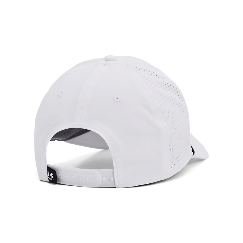 2024 Under Armour Men's Driver Snapback Cap - White/White