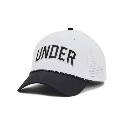 2024 Under Armour Men's Driver Snapback Cap - Black/White