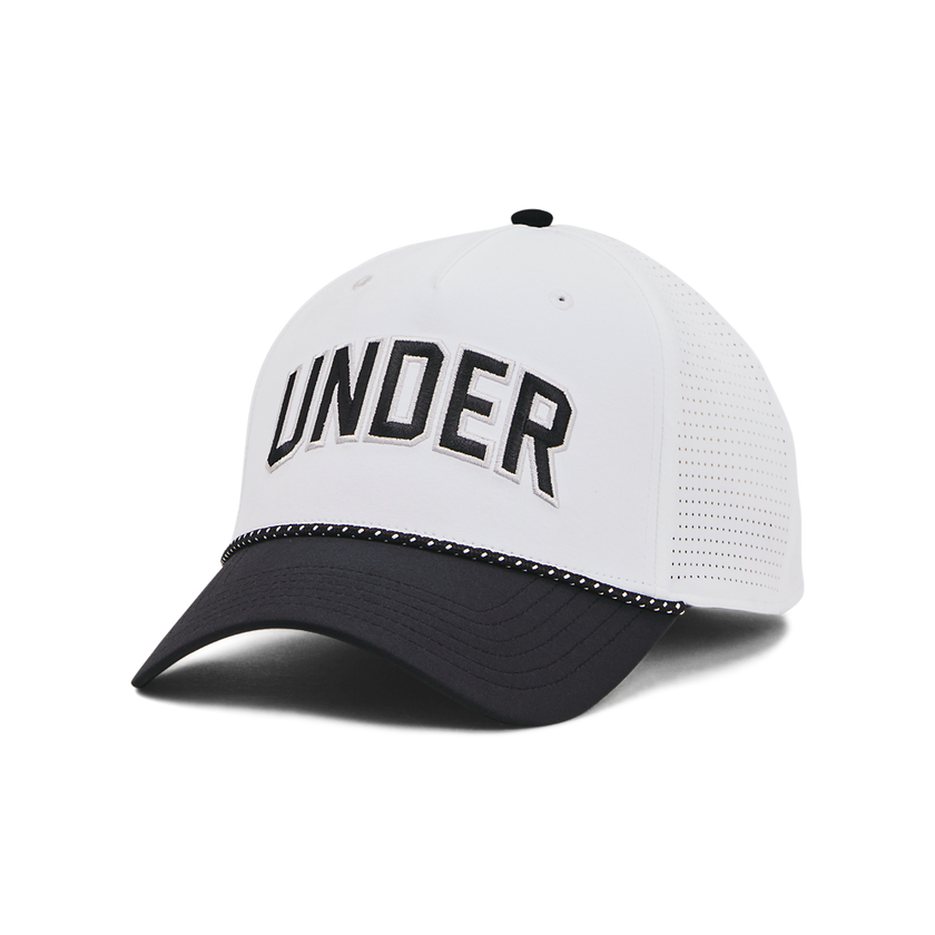 2024 Under Armour Men's Driver Snapback Cap - Black/White